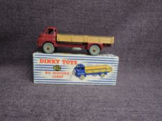 A Dinky diecasts, 922 Big Bedford Lorry, Maroon & Fawn in original correct spot blue and white