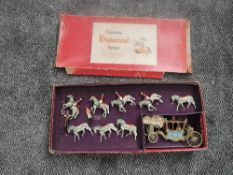 A Britains lead 1937 The State Coach Set no 1470, in original box
