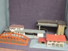 Three post war HO scale Station Buildings