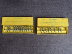 Two Dinky Lead sets, both 603 Set of Army Personel, 12 piece and eight piece, both in original 12