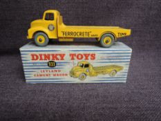 A Dinky diecasts, 933 Leyland Cement Wagon, in original blue and white striped box