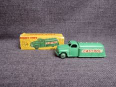 A Dinky diecast, 441 Castrol Petrol Tanker, in original box, missing both end flaps