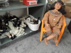 A collection of Modern bisque headed Dolls including Alberon, Ashton Drake and similar, 7 in total