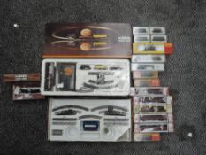 A collection of N Gauge including Marklin Mini Club set 8163S, boxed, 4-6-2 Loco & Tender, boxed