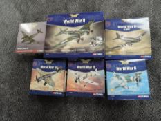 Five Corgi 1:72 scale diecast Aviation Archive World War II models, AA33701 Heinkel He 111 H-3-II,