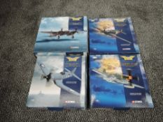 Four Corgi 1:72 scale diecast Aviation Archive Aeroplanes, AA32201 Limited Edition P51D Mustang