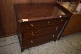 A Stag Minstrel chest of 3 / 2 drawers. 72CM X. 83CM.