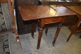 A Victorian mahogany Pembroke table, of small proportions 76CM.