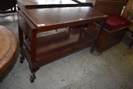 A 20th century Mahogany effect buffet with cantilever action. 76 CM X. 118CM.