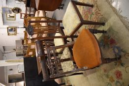 A group of four miscellaneous chairs, including William IV, Victorian and Edwardian.