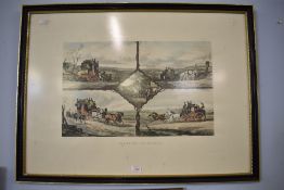 A Reproduction color print 'Coaching Incidents' , after WJ Shayer, engraved by Hester. Sold together
