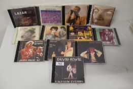 A lot of David Bowie rare recordings compact discs - rare shows and live recordings, demos and