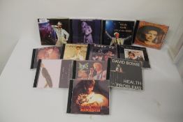 A lot of David Bowie rare recordings compact discs - rare shows and live recordings, demos and