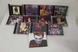 A lot of David Bowie rare recordings compact discs - rare shows and live recordings, demos and