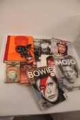 A large box of David Bowie printed matter , books , magazines and newspapers
