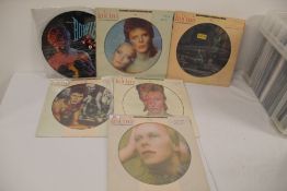 A Vinyl lot of picture disc albums by David Bowie - six in total in this lot