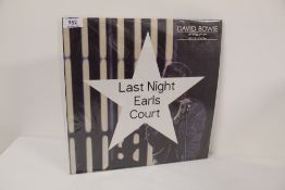 A David Bowie Vinyl album - Last Night Earls Court 01 / 07 / 1978 double