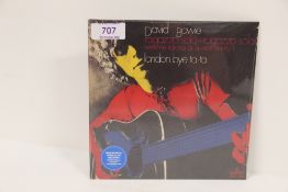 A David Bowie ' London Bye Bye Ta Ta ' rare Spanish sealed blue vinyl 45