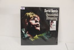 A Vinyl Album David Bowie Recording -occasional dreaming - green splatter vinyl - 449 of 500 -