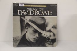 A David Bowie vinyl album -an evening with RCA promo - DJL1-3016