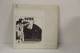 A David Bowie vinyl album - Dollars in Drag - rare early bootleg