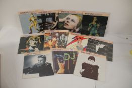 A David Bowie 11 x 45 lot - UK editions as in photo