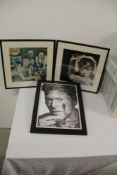 A lot of David Bowie framed and signed prints for ' Reality ' limited editions