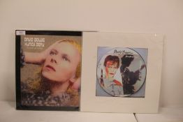 A David Bowie two album lot as per photo - unofficial releases - rare