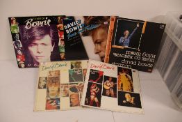 A lot of five David Bowie UK releases - classic stuff for your collection - condition is generally