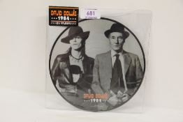 A David Bowie ' 1984 ' picture disc 40th Anniversary issue - a major rarity in mint condition