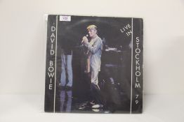 A David Bowie Vinyl album - live in Stockholm ' 79 double