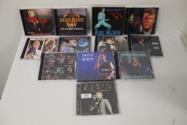 A lot of David Bowie rare recordings compact discs - rare shows and live recordings, demos and