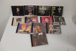 A lot of David Bowie rare recordings compact discs - rare shows and live recordings, demos and