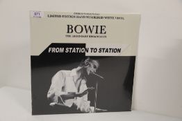 A Vinyl Album David Bowie Recording - Ziggy's lasy floor show - sealed clear vinyl ' 73 recordings