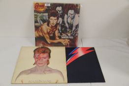 A UK Diamond Dogs and Aladdin Sane - early David Bowie pressings with inners on A.S - does have