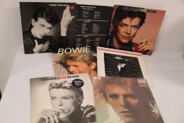 A lot of six David Bowie early UK releases - classic stuff for your collection - condition is