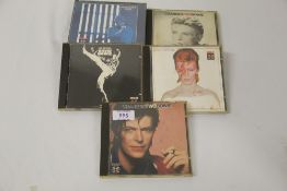 A David Bowie lot of four compact discs -the rare RCA recordings from the early days of cd -