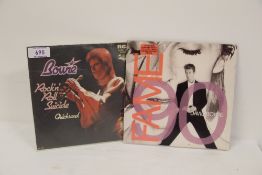A David Bowie ' Fame 1990 ' envelope pack and ' rock'n' roll suicide ' euro pic sleeve