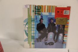 A David Bowie 'hours ' MOV edition with booklet purple / blue vinyl - NM/NM