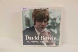 A box of the rare mod era David Bowie 45's on Pye - a great way to get these rare recordings in