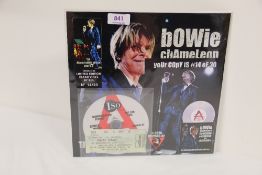 A Vinyl Album David Bowie Recording - 10' Chameleon 14 of only 20 pressed with cd and ticket
