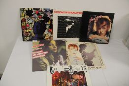 A lot of six David Bowie UK releases - classic stuff for your collection - condition is generally