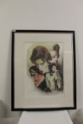 A framed David Bowie limited edition pencil drawing by famed Bowie artist Danny Hannah - great