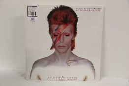 A David Bowie Aladdin Sane sealed silver vinyl 40th anniversary issue