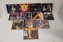 A lot of David Bowie rare recordings compact discs - rare shows and live recordings, demos and