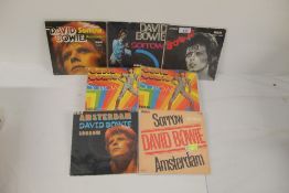 A lot of eight rare Euro picture sleeves of the ' Sorrow ' 45 by David Bowie