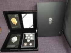 A Royal Mint 2015 United Kingdom Silver Proof Coin Set , The Fifth Circulating Coinage Portrait