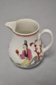A 17th century Bow porcelain Mandarin pattern Sparrow beak milk jug