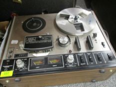 An Akai 4000ds MK II reel player and reels
