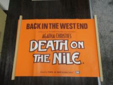 Two Agatha Christie posters including Death on the Nile movie quad poster and similar theatrical